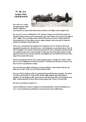 A preview of a PDF biography for Wells, Jack Douglas